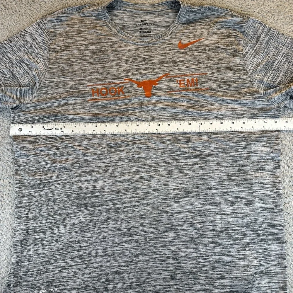 Nike Texas Longhorns Shirt Mens Xxl‎  Gray Football Gym Dri-Fit Hook Em